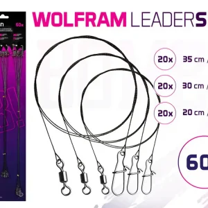 Wolfrámové lanko DELPHIN BOMB! s obratlíkem a karabinkou | Zbývá pár kusů