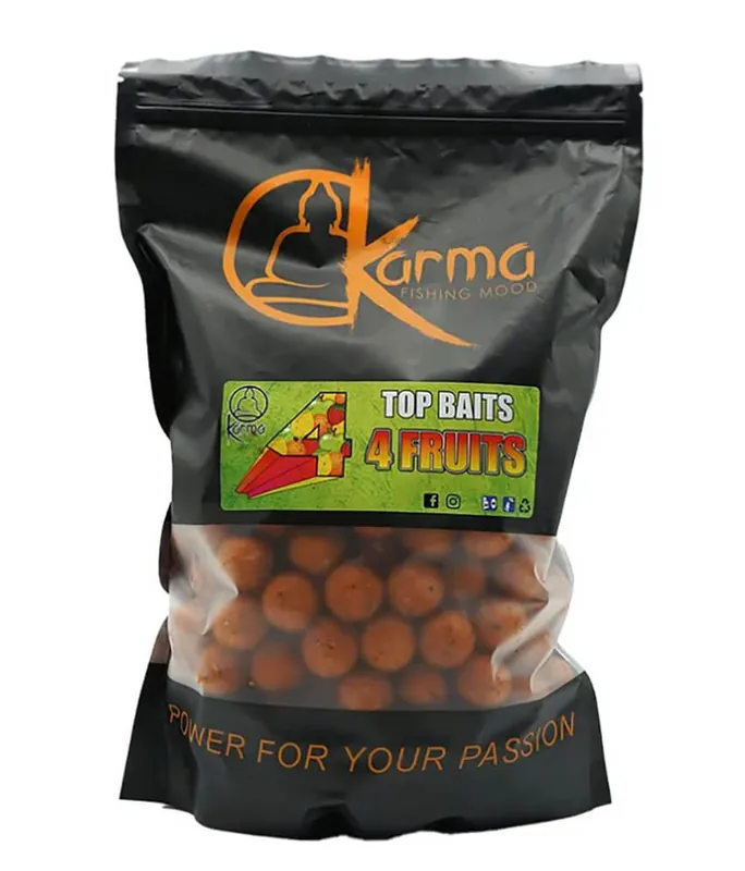 Boilie KARMA Top Bait 4 Fruit, 1 kg - Objednat nyní