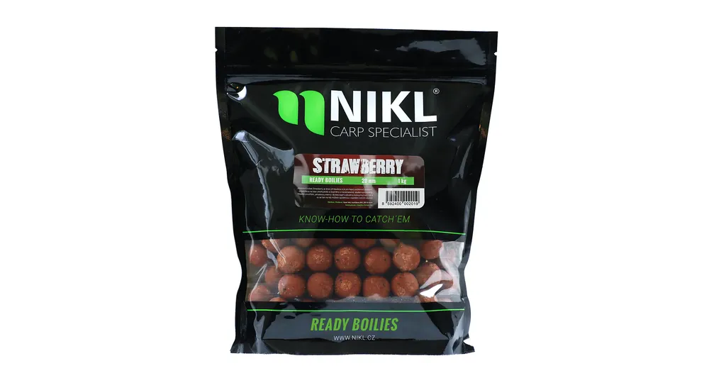Nikl Ready boilie Strawberry - Sleva navíc