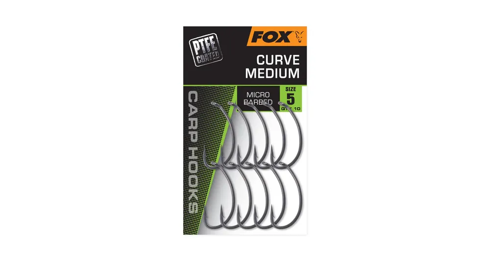 Čerstvá novinka | Fox Háčky Curve Medium 10ks