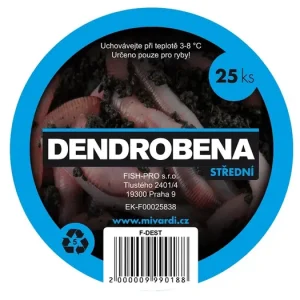 Dendrobena střední 25ks - Tovární cena