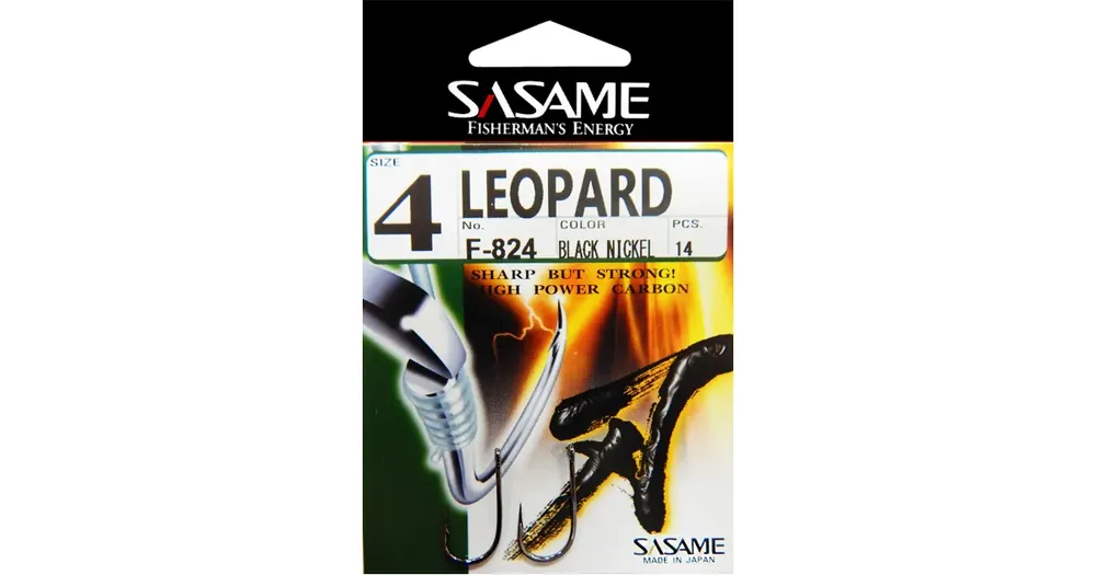 Nově přidáno | Sasame Háček Leopard s očkem