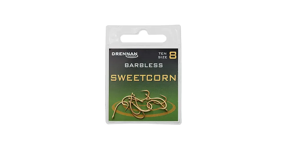 Lze objednat | Drennan háčky bez protihrotu Sweetcorn Barbless