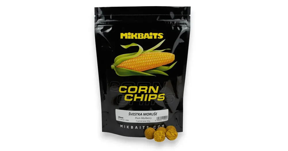 Výborné hodnocení - Mikbaits Corn Chips boilie Švestka Moruše