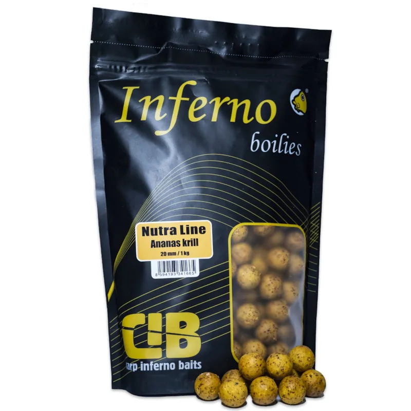 Carp Inferno Boilies Nutra Line Ananas Krill - Akční sleva