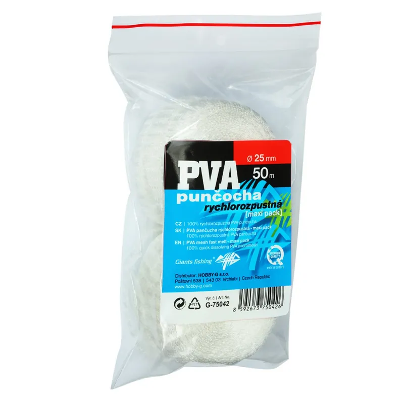 Žádaný produkt | Giants fishing PVA náhradní punčocha Mesh Fast Melt Refill 25mm/50m (maxi pack)