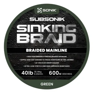 Výborné hodnocení | Sonik Šňůra Subsonik Sinking Braid 0,20mm 40lb 600m