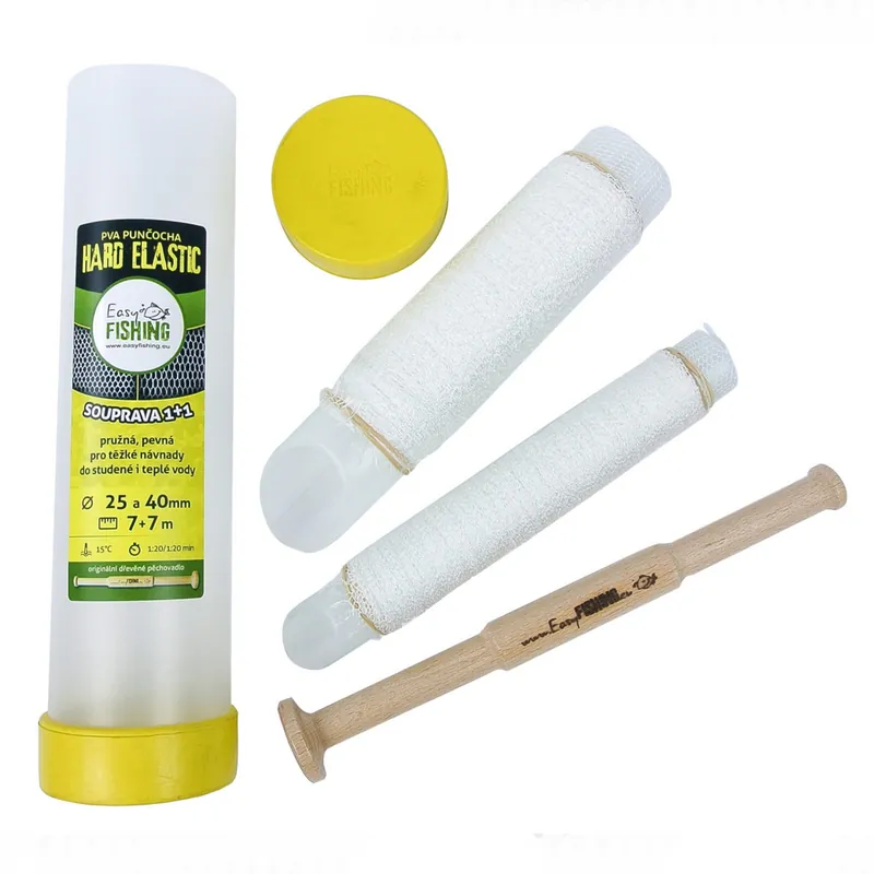 Objednat nyní - EasyFISHING PVA punčocha komplet Elastic Hard 25+40mm 7+7m
