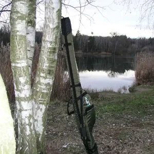 R-Spekt Pouzdro na 2 pruty polstrované khaki Double LUX s kapsou 11´ | Vysoká kvalita