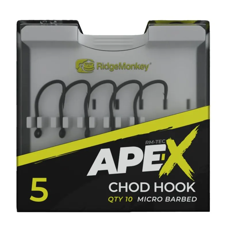 Mezi nejprodávanějšími | RidgeMonkey Háčky Ape-X Chod Barbed 10ks