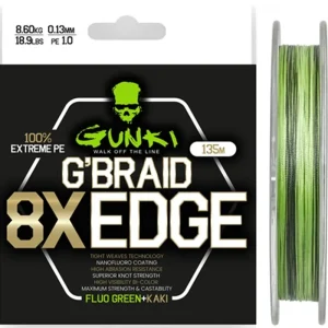 Gunki Šňůra G Braid 8X Edge (Pe1,0) 135m - Využijte nabídku