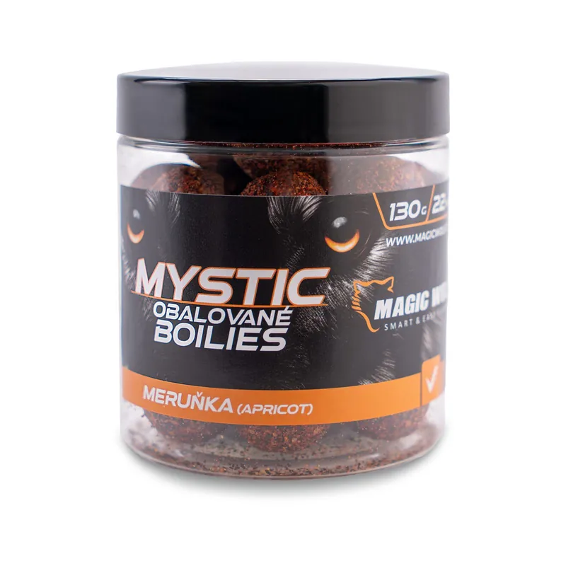 Připraveno k odeslání - Magic Wolf Boilies obalované Mystic 130g
