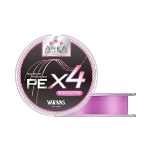 Varivas Šňůra Super Trout Area PE X4 Tournament Pink 75m - Připraveno k odeslání