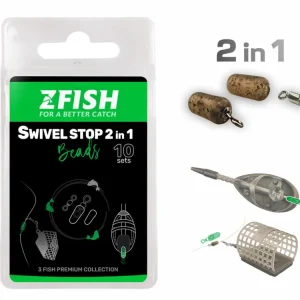 Zvýhodněná cena - Zfish Konektor Swivel Stop Beads 2in1