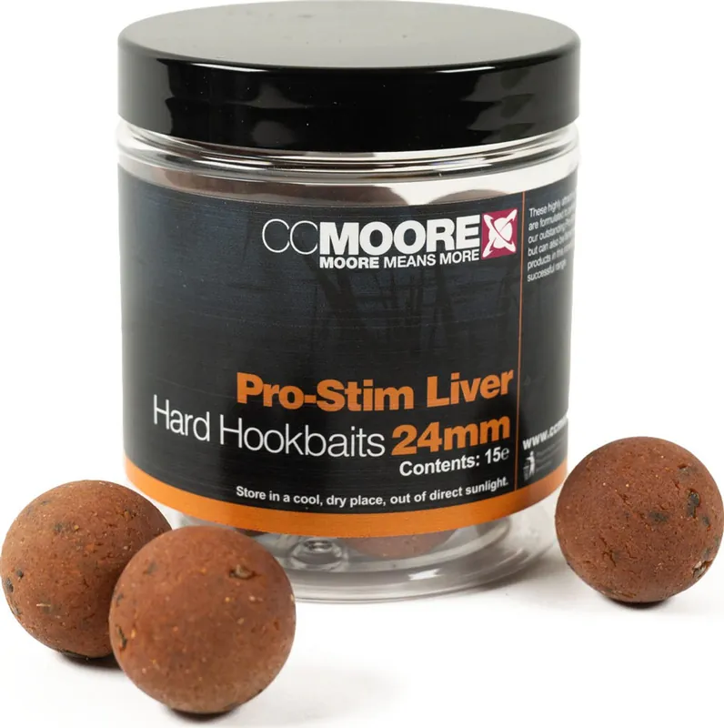CC Moore Boilie Pro-Stim Liver Hard Hookbaits 24mm 15ks | Nyní k dispozici