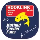 Končí brzy | Pletená Šňůra Method Feeder Fans Hooklink Braid X4 0,08mm 15m
