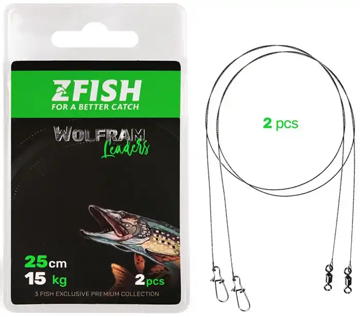 Sleva - 2ks - Lanko Zfish Wolfram Leader 25cm / 15kg