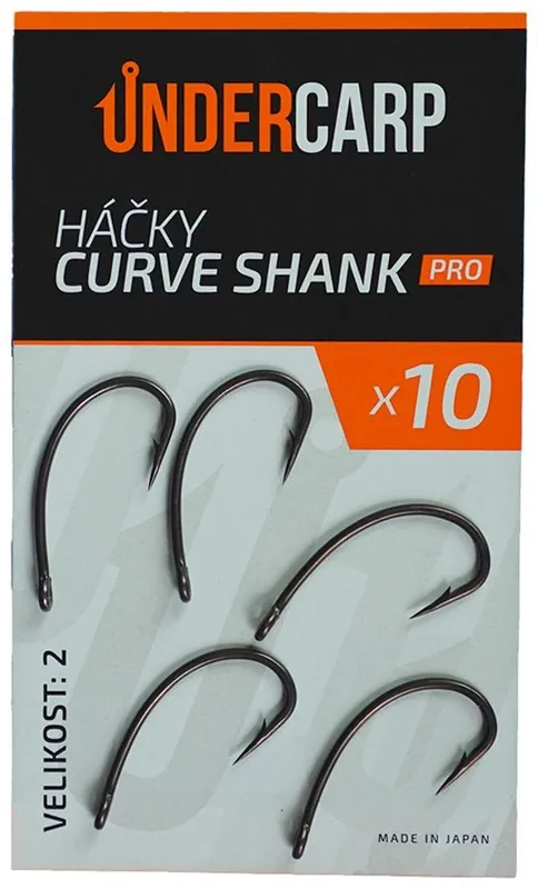 Cena od výrobce | 10ks - Háček UnderCarp Curve Shank PRO