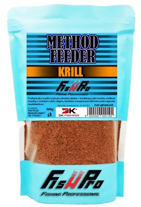Prodejní hit | Krmítková Směs Fish Pro Method Feeder 600gr Krill s Ambrózií