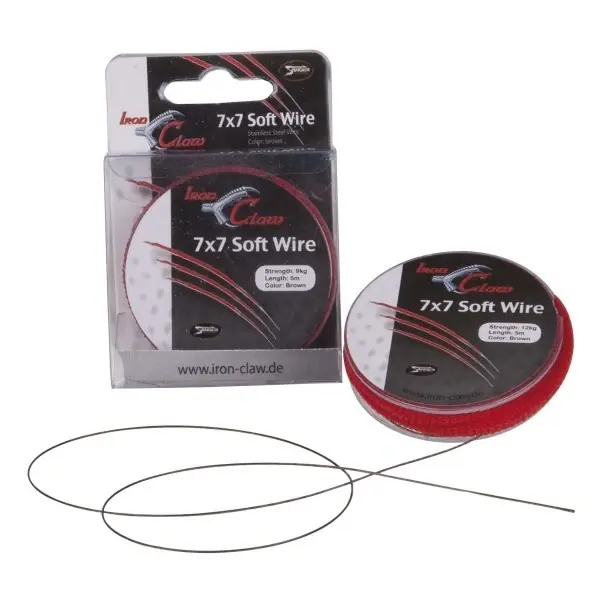 Ocelové Lanko Iron Claw 7x7 Wire 5m 4kg - Lze objednat