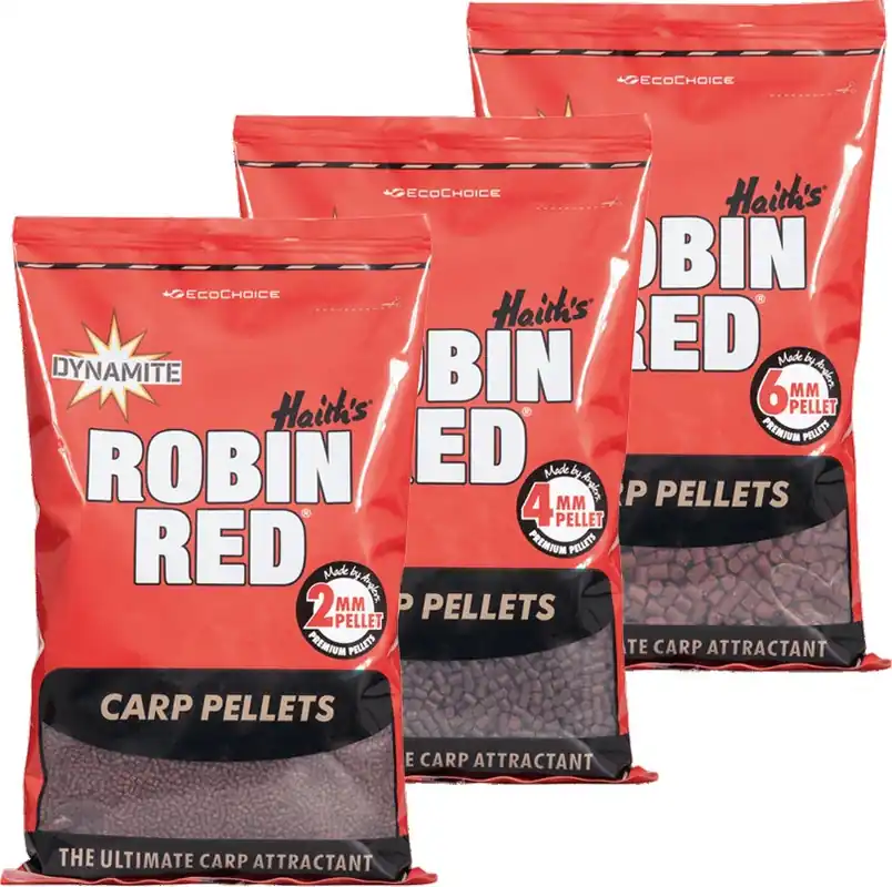Velmi oblíbený produkt | Pelety Dynamite Baits Robin Red Nevrtané 900g Průměr 2mm