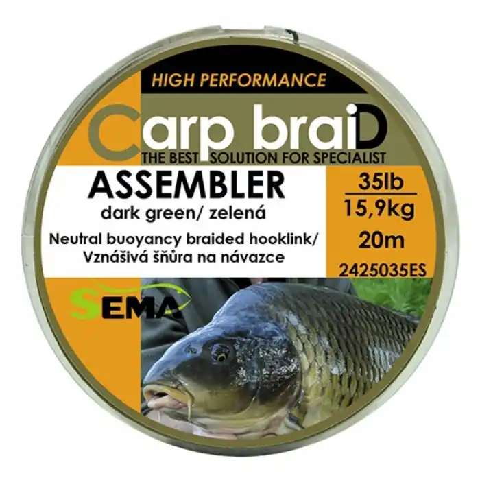 Nyní k dispozici | Šňůra Sema Assembler Zelená 20m 25lbs/11,4kg