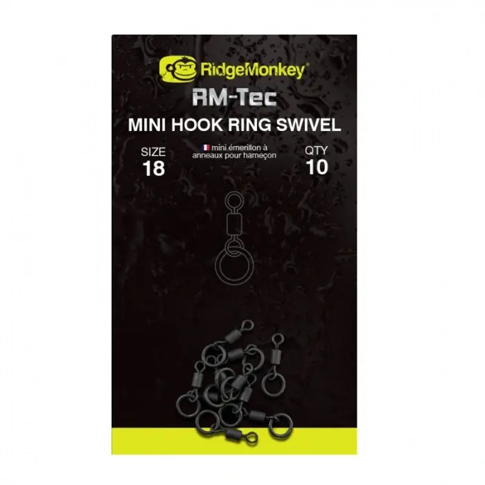 Novinka v nabídce | Mikro Obratlík RidgeMonkey RM-Tec Mini Hook Ring Swivel