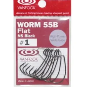 Háček VanFook Worm 55B Flat | Lze objednat