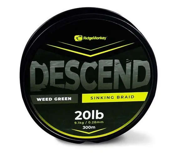 Šňůra RidgeMonkey Descend Sinking Braid | Rychlé odeslání