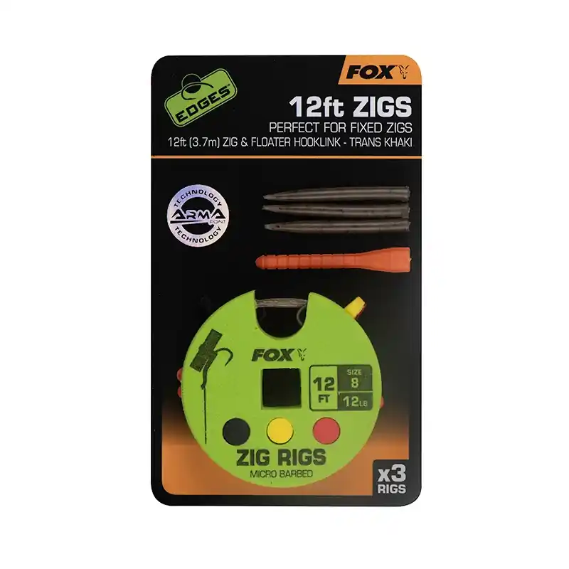 3ks - Návazec Fox Edges Zig Rig 12ft - Ušetřete více