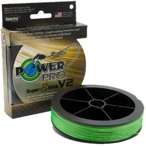 Výprodej | Pletená Šňůra PowerPro Sup 8 Slick V2 Aqua Green 2740m 0,28mm/20kg