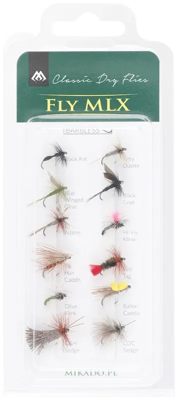 Sada Mušek Dry Flies Barbless Mikado | Cenová bomba