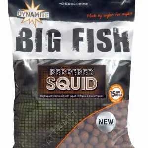 Boilie Dynamite Baits Peppered Squid 15mm 1,8kg - Kvalitní produkt