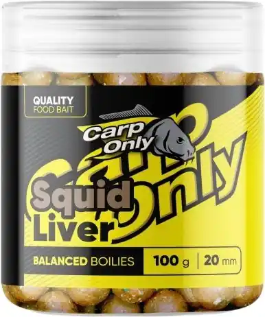 Sleva navíc - Vyvážené Boilies Carp Only Balanced Squid Liver 100gr
