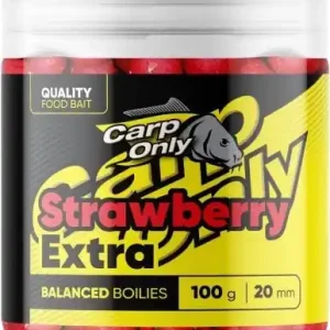 Zvýhodněná cena | Vyvážené Boilies Carp Only Balanced Strawberry Extra 100gr 24mm
