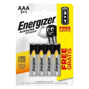 Baterie Energizer mikrotužka AAA/4 3+1 zdarma | Nový produkt