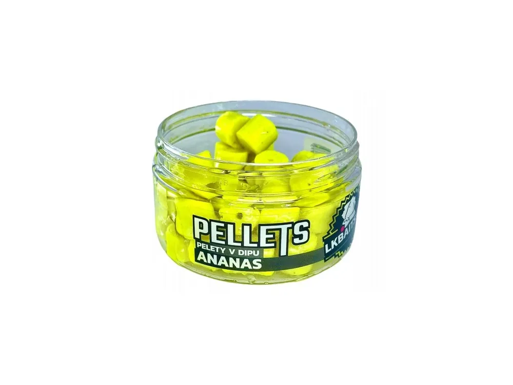 Cena od výrobce - LK Baits Pelety v dipu Ananas 60g/12mm