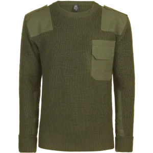 Brandit Svetr BW Pullover Olivovová | Právě přidáno