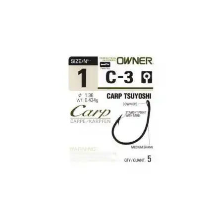 Owner Háčky C-3 Carp | Čerstvá novinka