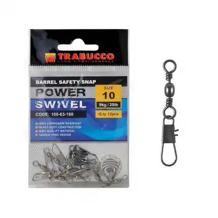 Trabucco karabinka s obratlíkem Barrel Interlock Snap 12ks vel.16 (8kg) | Akční nabídka