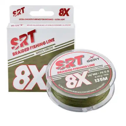 Sert splétaná šnůra 4X SRT Moss Green 135M | Nově v sortimentu