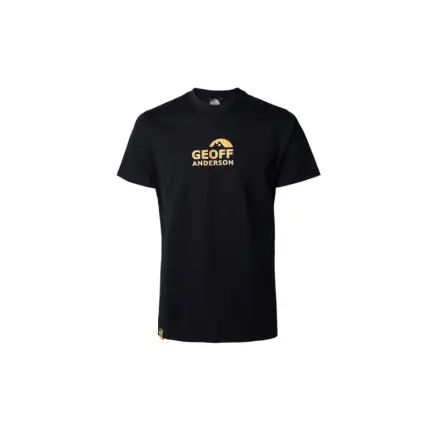 Tričko Geoff Anderson Organic Tee black, orange logo | Nejprodávanější