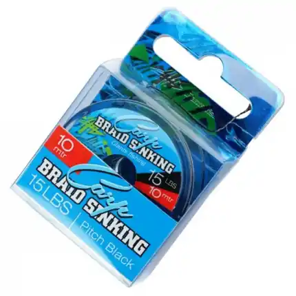 Giants fishing Splétaná šňůra Carp Braid Sinking 45lbs/10m Pitch Black - Ušetřete