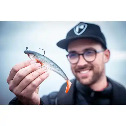 "Fox Rage Zander Pro Shad 10cm / 4"" UV Electric Perch x 50pcs" - Jen pár kusů