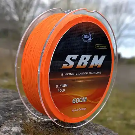 Katran Rychle Potápivá Luminizační Šňůra Sinking Braided Mainline SBM Orange 0,25 mm 600 m 30 b 13,6 kg | Poslední dny