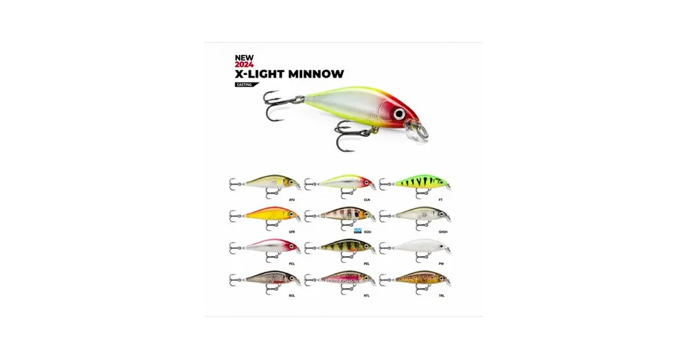 Wobler Rapala X-Light Minnow 05_AYU - Top produkt
