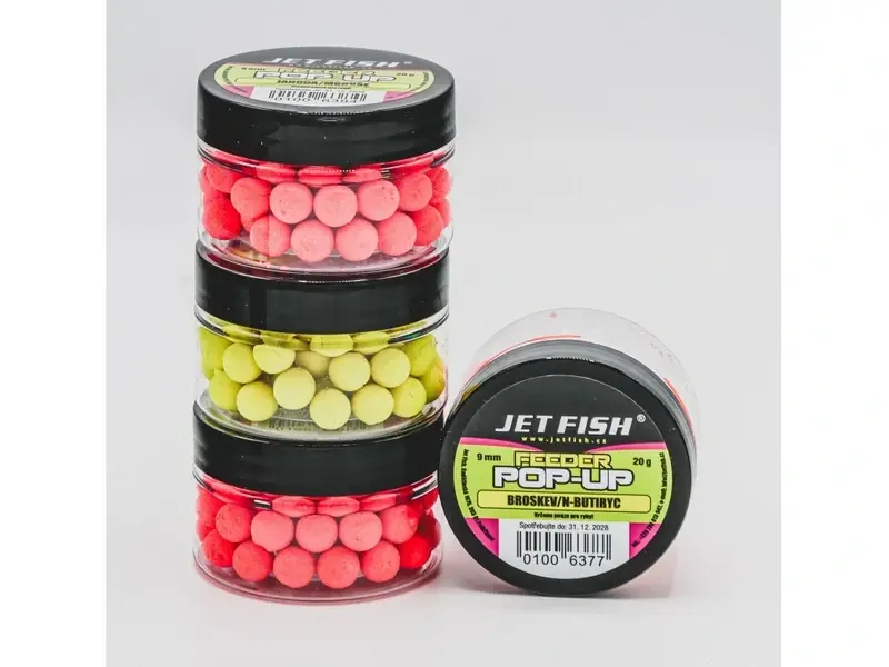 Ušetřete - Jet Fish Pop-Up Feeder Broskev/N-Butiryc_20g_9mm