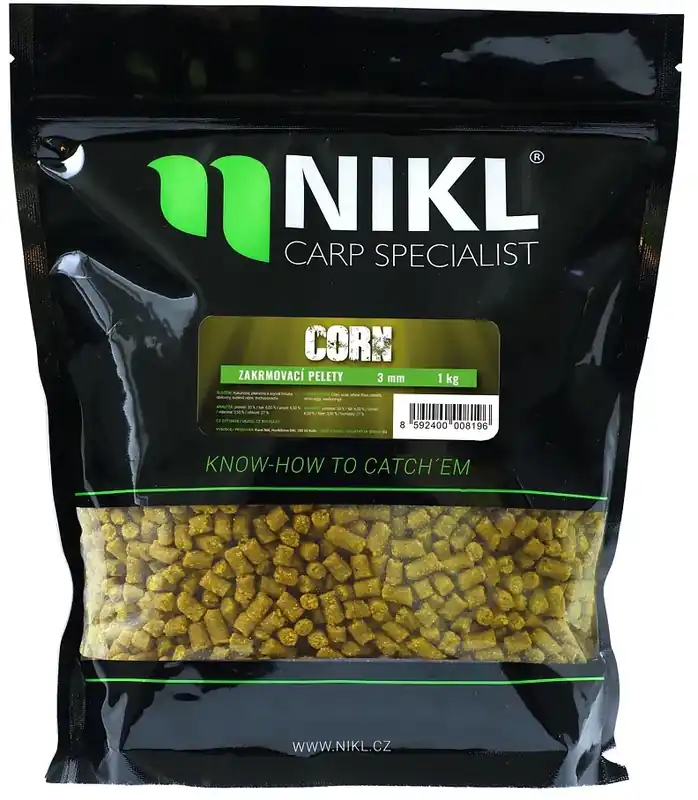 NIKL Pelety Corn 1kg 3mm - Nově přidáno