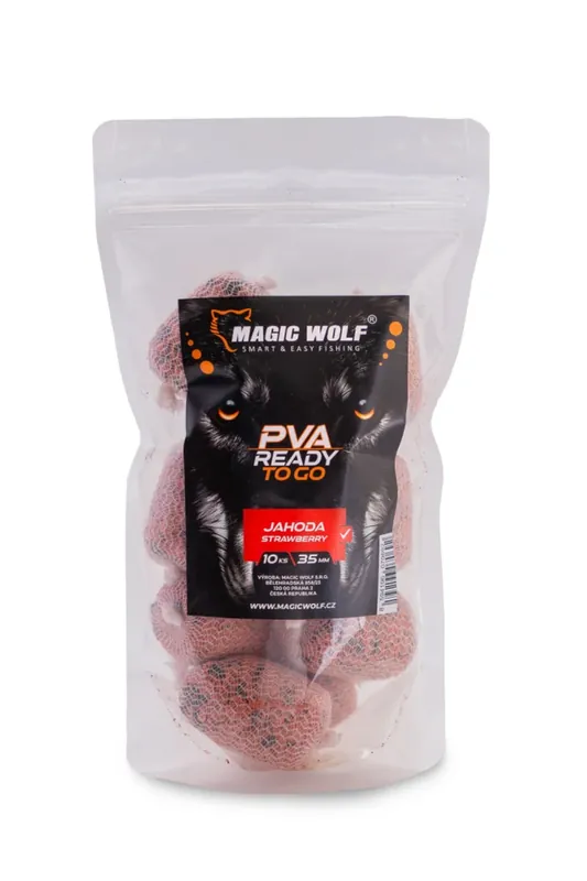 Extra sleva - MAGIC WOLF PVA Ready to Go Jahoda 10ks 35mm