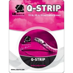 LK Baits Q-STRIP 15lb/20m Olive/ Camo Brown 15lb 20m - Premium